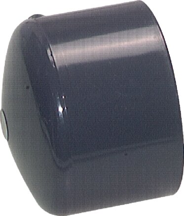 Exemplarische Darstellung: PVC-Verschlusskappe mit Klebemuffe